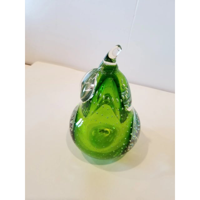 1960s Murano Glass Pear For Sale - Image 4 of 4