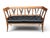 Vintage Sculpted Wood Bench With Button-Tufted Black Leather Seat For Sale In Los Angeles - Image 6 of 12