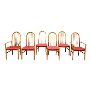Mid-Century Danish Dining Chairs by Schou Andersen - Set of 6 For Sale