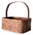 Vintage Woven Splint Basket With Bentwood Handle For Sale