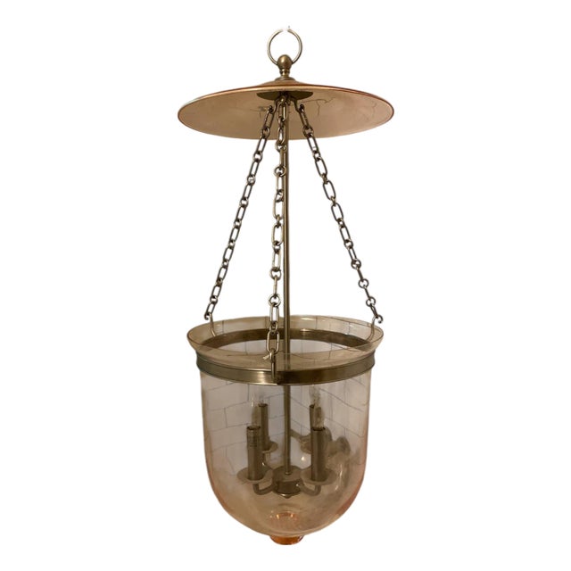 Hudson Valley Lighting 4 Light “Hampton” Pink Pendant Lantern For Sale