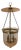 Hudson Valley Lighting Large 4 Light “Hampton” Pink Pendant Lantern For Sale
