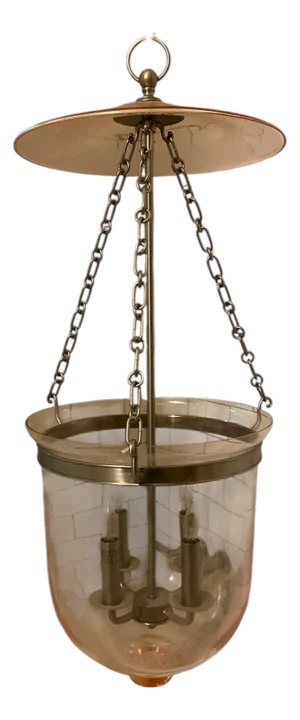 Hudson Valley Lighting Large 4 Light “Hampton” Pink Pendant Lantern