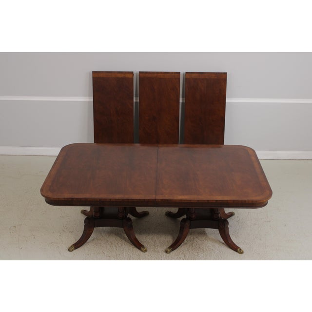 Age: Approx: 20 Years Old Details: Mahogany Ball & Claw Feet Brass Capped Feet Quality Construction Large Impressive Table...