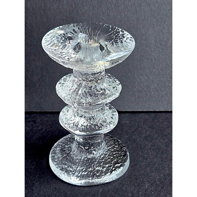 1970s 1970s Art Glass Candlestick Designed by Timo Sarpaneva for Iitala For Sale - Image 5 of 11