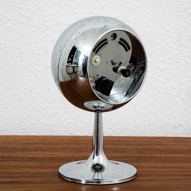 Mid Century Modern Alarm Clock Linden Japan Space Age Chrome