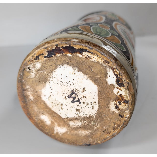 18th Century Continental European German Polychrome Faience Tankard Stein For Sale - Image 14 of 14