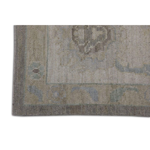 Turkish Oriental Hand Knotted Rug Turkish Oushak 9'11" x 14'4" For Sale - Image 3 of 7
