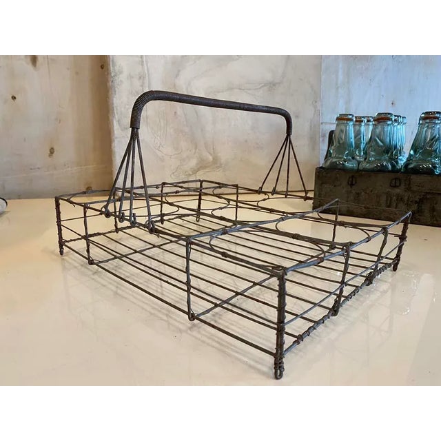 Art Nouveau Wire Bottle Holder, France For Sale - Image 18 of 18