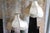 Cream 1970s Victorian Revival Pair of Cream Lampshades With Fringe For Sale - Image 8 of 9