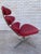Mid 20th Century MCM Corona Chair by Poul M. Volther Newly Reupholstered in Embossed Red Leather For Sale - Image 5 of 9