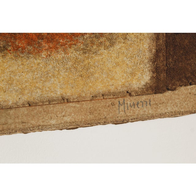 Antonio Minezzi, Abstract Compositions, 1970s, Oil Paintings on Cardboard, Set of 3 For Sale - Image 10 of 13