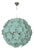 Venetian Green-Wather Flowers Murano Style Glass Sputnik Chandelier from Simoeng For Sale