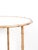Gold Vintage French Pedestal Table in Gilded Metal with Imitation Bamboo Finish and Glass Top For Sale - Image 8 of 9