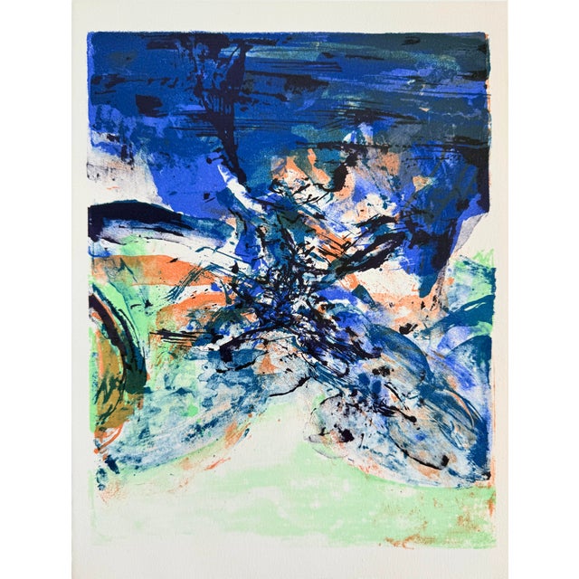 Zao Wou-Ki, Hommage à San Lazzaro, 1975, Lithograph For Sale - Image 9 of 9