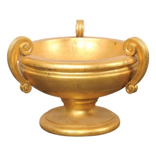 Mid 20th Century Italian Giltwood Neoclassical Style Urn For Sale