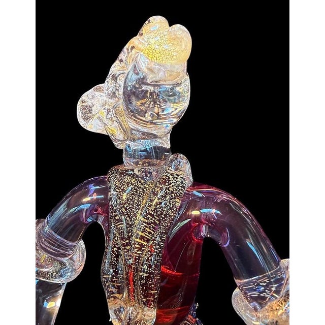 Archimede Seguso (1909-1999) Murano blown glass sculpture with gold flake inclusions (Aventurine). Artistically swirled...