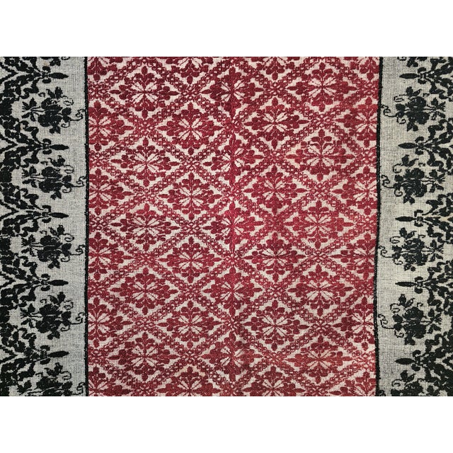 Vintage Italian Hand-Woven Rug, 1950s For Sale - Image 4 of 13