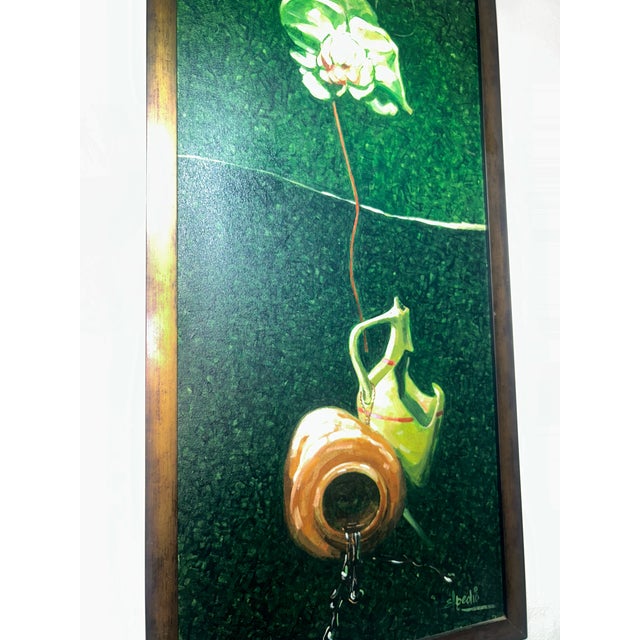2010s “Split Dream: Brokenness & Hope” Original Acrylic Painting by Elpedio Robinson, Jamaican Contemporary Artist For Sale - Image 5 of 8