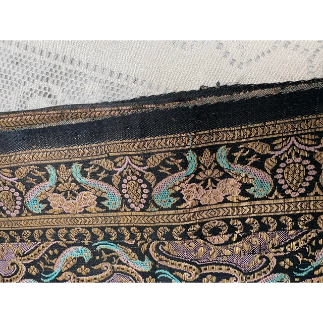 Rococo Vintage Silk Brocade Table Runner, Shawl or Fabric Accent For Sale - Image 3 of 4
