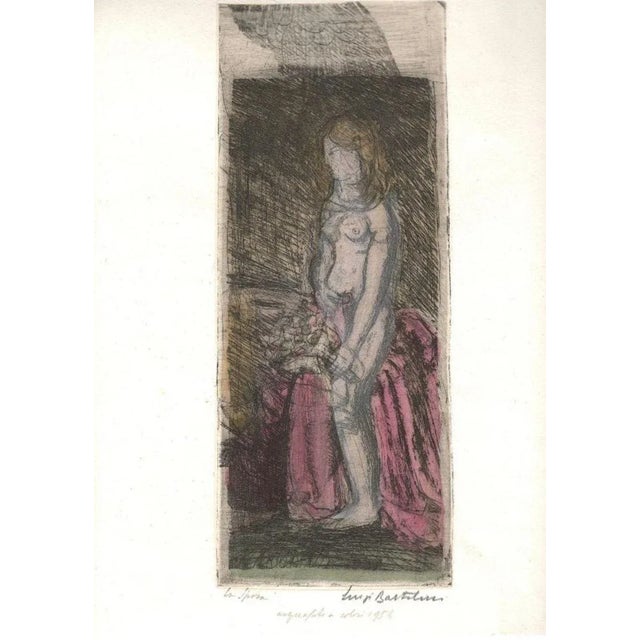1950s La Sposa - Etching by Luigi Bartolini - 1953 1953 For Sale - Image 5 of 5