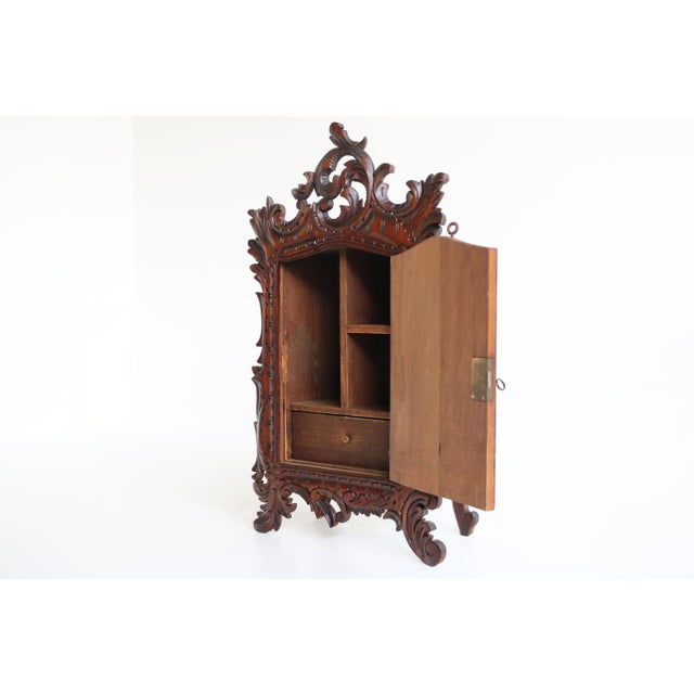 Antique French Renaissance Revival Wall Cabinet in Brass, 1880 For Sale - Image 4 of 10