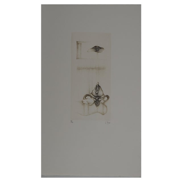 Fred Deux, In Hatch, Original Engraving For Sale