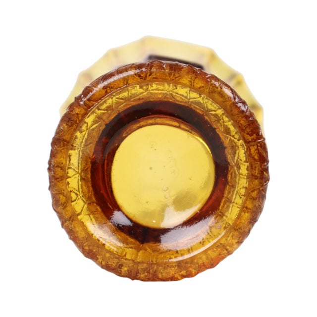 Art Deco Amber-Colored Glass Vase by Henri Heemskerk for Luxor Scailmont, 1930s For Sale - Image 16 of 18