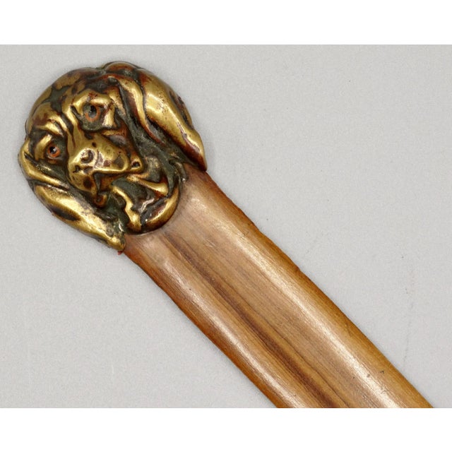 Antique French Spaniel Dog Paper Knife Letter Opener For Sale - Image 4 of 9