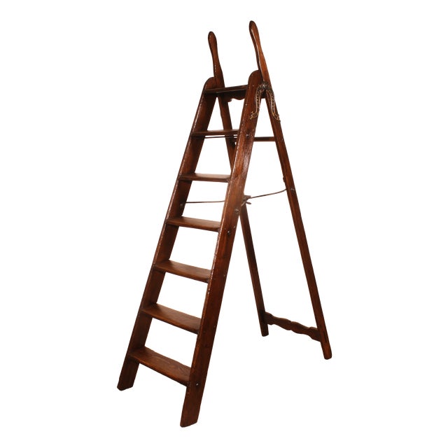 19th Century Library Ladder, 1890s For Sale