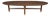 Refinished Mid Century Modern Walnut Surfboard Coffee Table For Sale