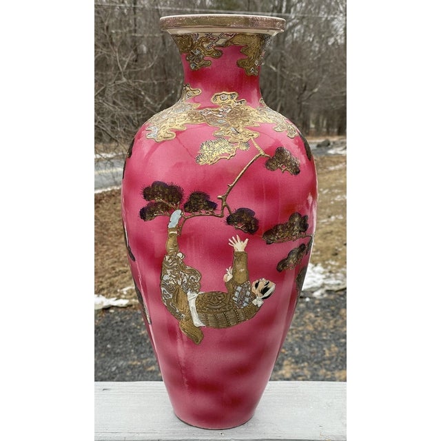 Welcome to Celestial Nonesuch For Sale Today: A phenomenal, and quite large, Japanese Satsuma vase from the Meiji era...