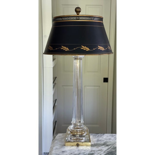 Mid 20th Century Mid 20th Century Dorothy Draper Style Bouillotte Lamp With Tole Shade For Sale - Image 5 of 14