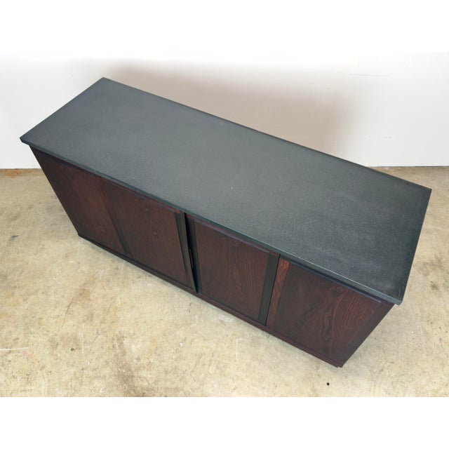 Wood Mid-Century Modern Walnut and Slate Cabinet Designed by Jack Cartwright for Founders Furniture. For Sale - Image 7 of 12