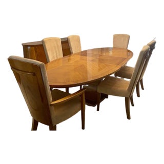 Late 20th Century Art Deco Style Modern Table and Chairs For Sale