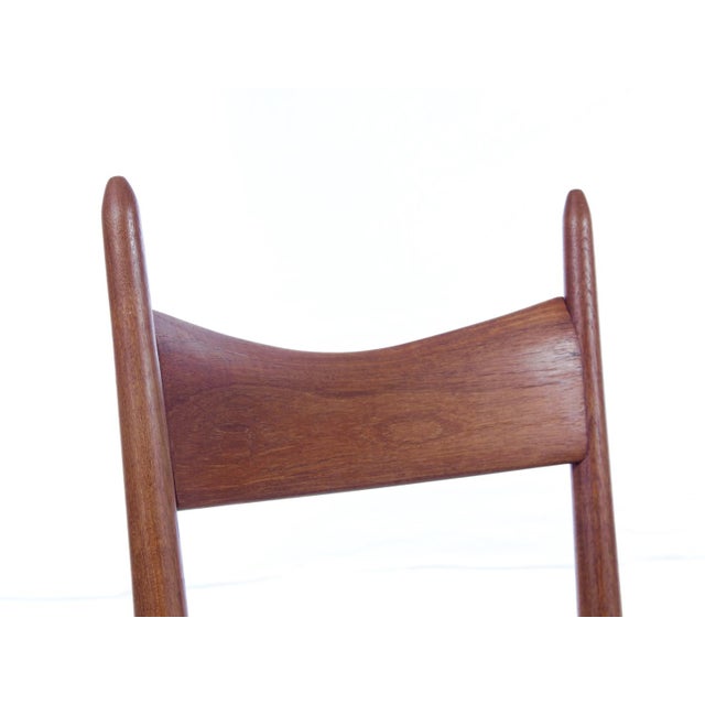 Brown Scandinavian Teak Chairs attributed to Vestervig Eriksen, 1960s, Set of 6 For Sale - Image 8 of 11
