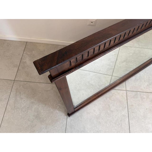 Brown Vintage Colonial Wall Mirror, 1987 For Sale - Image 8 of 12