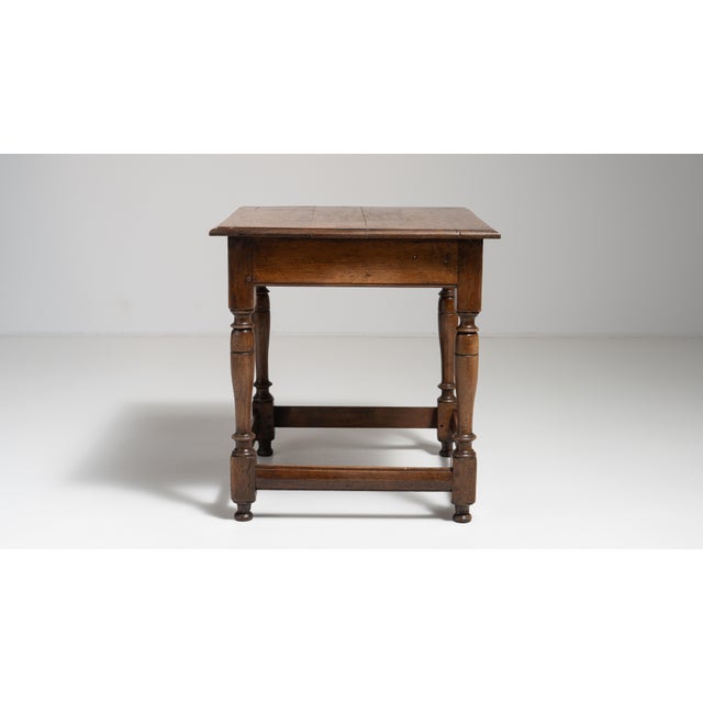 Wood Early 20th Century French Oak Side Table For Sale - Image 7 of 12