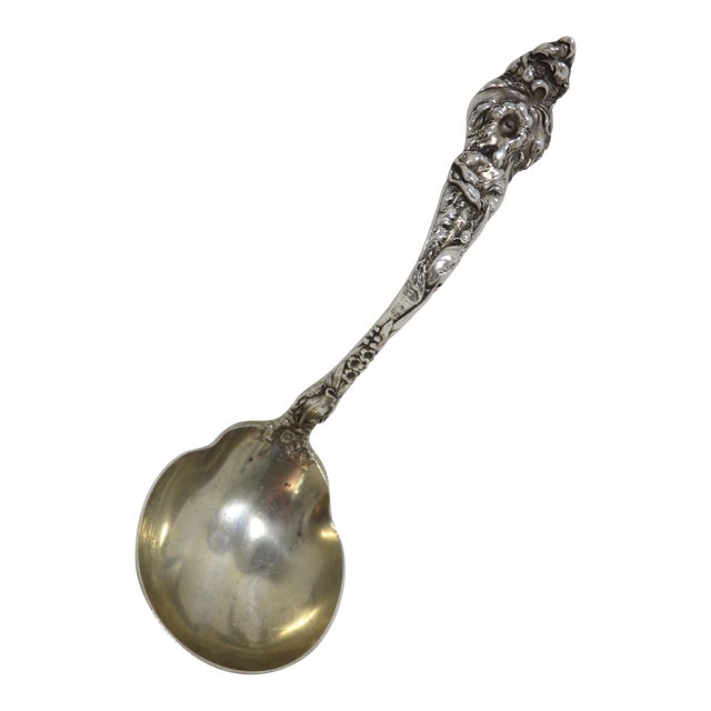 Antique Art Nouveau Sterling Silver Gravy Ladle Chairish