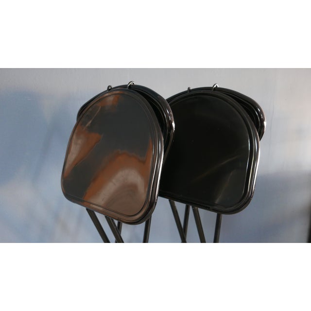 Black Folding-Chair Sebastian by Niels Gammelgaard for Ikea Sweden, Italy, 1987, Set of 2, in Very Good conditions....