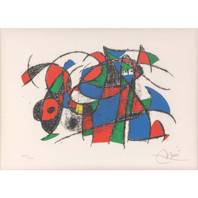 Joan Miro (Spanish, 1893-1983), "Lithograph IV", Lithograph in Colors, 1975, from the "Lithograph II" series, signed in...