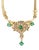 Contemporary 5 Carat Colombian Emerald and Diamond Necklace in 14K Yellow Gold For Sale - Image 3 of 7