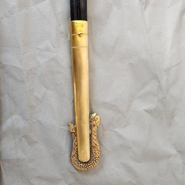 Gilded Mid-Century u.s. Navy Sword With Shagreen Grip For Sale - Image 11 of 18