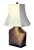 Chapman Manufacturing Company Mid-Century Chapman Woven Brass Table Lamp/Silk Shade For Sale - Image 4 of 10