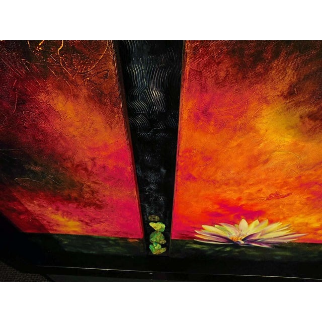 Alexandru Darida Original Painting "Rejuvenation" Hand Signed Framed For Sale - Image 4 of 10