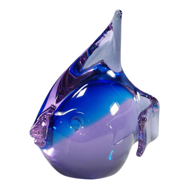 Murano Fish Sculpture by Livio Seguso for Gral Germany Ca. 1970ties For Sale