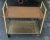 Mid-Century Modern Mid-Century Brass and Formica Rolling Cart For Sale - Image 3 of 5