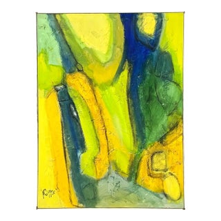 Rieger Signed Abstract Painting For Sale