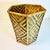 Tan 1970s Vintage Boho Chic British Colonial Split Reed Hexagonal Woven Wicker Wastebasket. For Sale - Image 8 of 12