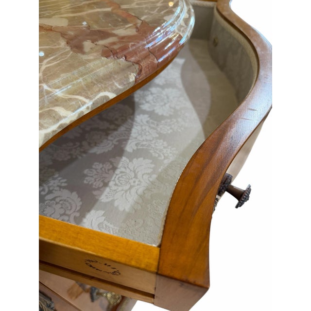 Mid-20th Century Italian Colombo Mobili French Napoleon III Style Marquetry Credenza For Sale - Image 4 of 12
